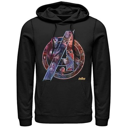 Avengers Infinity War Unisex Vuxen Logo Bomullströja S Svart