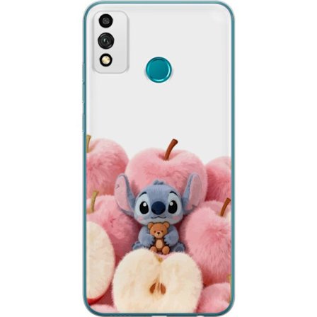 Yhteensopiva Puhelinkuori Honor Honor 9X Lite Värikäs kollaasi futuristisilla tyttöryhmän hahmoilla, sydämillä ja glitterillä nykyaikaisessa po