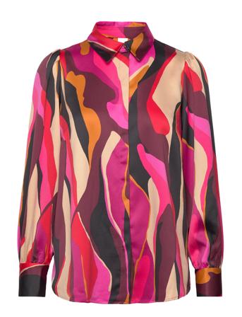 Yasfigana Ls Shirt S. Langermet Skjorte Rosa YAS*Betinget Tilbud