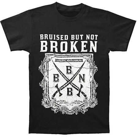 T-shirt med blåmärken men inte brutna svärd