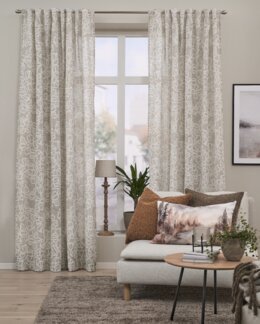 Multibåndslengde Fia jacquardvevd blomstermønster 2-pk Lin