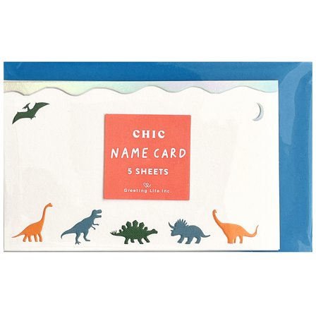 Greeting Life Cartes avec enveloppes paquet de 5 Dinosaures