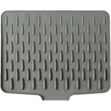 Silikone opvaskemåtte til vask og bordplade, Lysegrå[ZHE] 28*36cm