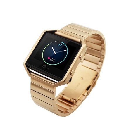 Fitbit Blaze supersmart urrem I stål - Rødguld