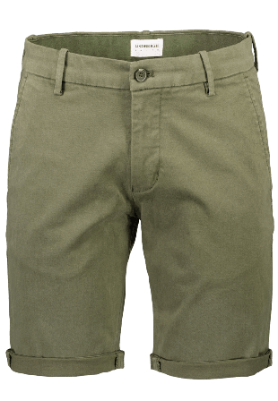 Lindbergh Superflex Chino Shorts Herr Grön M