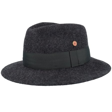 Mayser - Torino Wolle Plus Lava Fedora Fedora Grey Hat - @ Hatstore
