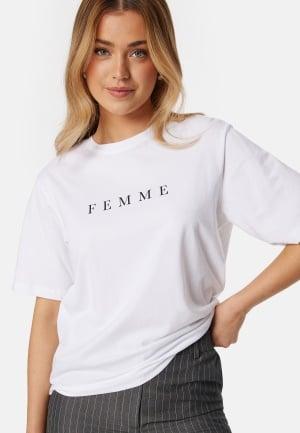 SELECTED FEMME Slfvilja SS printed tee White/Print M White/Print T-skjorter Dam