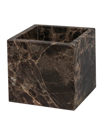 Mette Ditmer Marble Cube - Brown - W10X L10X H9CM