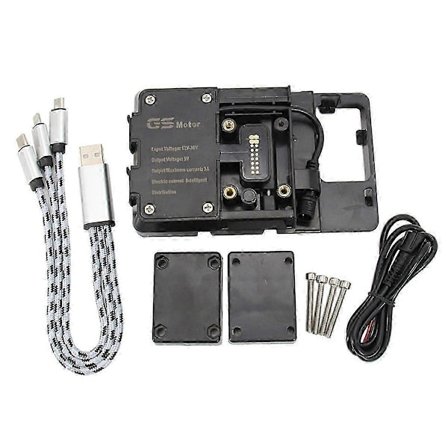 Udsøgte motorcykeltilbehør Telefonholder Mobilnavigationsbeslag USB-oplader til R1200GS R1250GS F750GS