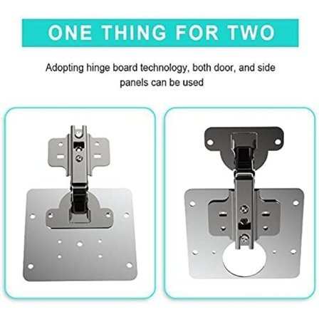 /#/Hængsel Reparationsplade, 2 STK Skab Hængsel Reparationsbeslag, Køkken/#/