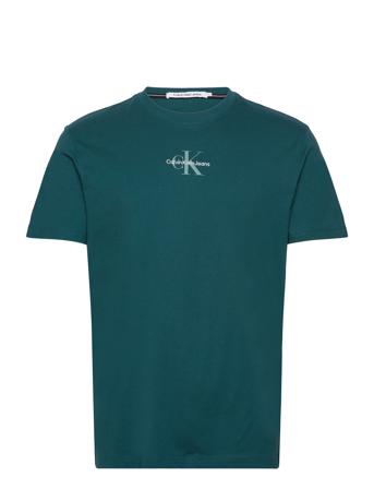 Monologo Regular Tee Tops T-Kortærmet Skjorte Green Calvin Klein Jeans