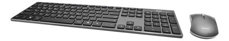 Deltaco Wireless keyboard and mouse combo, USB receiver, lithium batte