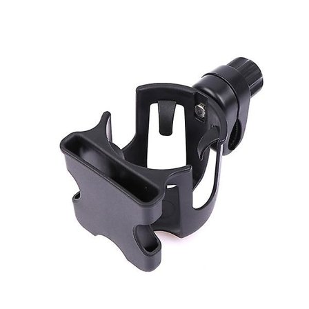 Muki- ja puhelinteline lastenvaunuihin, musta