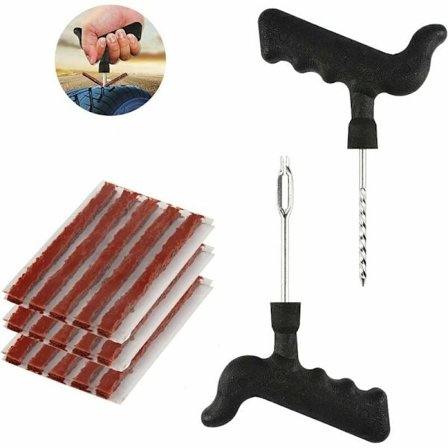 Däckreparationssats, slanglöst reparationskit för bil, däckreparationssats för bil, verktyg för platta däck, slanglöst reparationskit för bil, bil, 