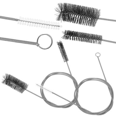 2 stk. Afløbsbørster Fleksible Lange Rørbørster Rengøringsbørster Med Bløde Nylonbørster Dredging Værktøjer