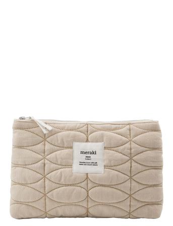 Pouch, Mentha, Off White/Safari Beauty Women Makeup Makeup Bags Beige Meraki