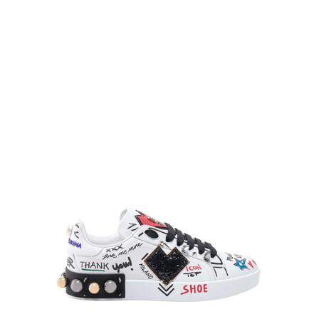 Dolce & Gabbana, Sneakers Wit, Dames, Maat:37 1/2 EU