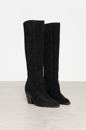 CAMILLA PIHL - Wilma Knee Boots - Black Suede Size36