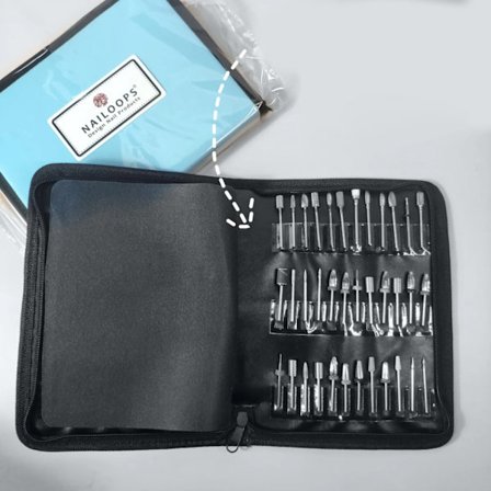 Professionell 72 Fack Nagelborr Bit Hållare Organizer Behållare för Hemmabruk eller Nagelsalong Nagelborr Bit Organizer