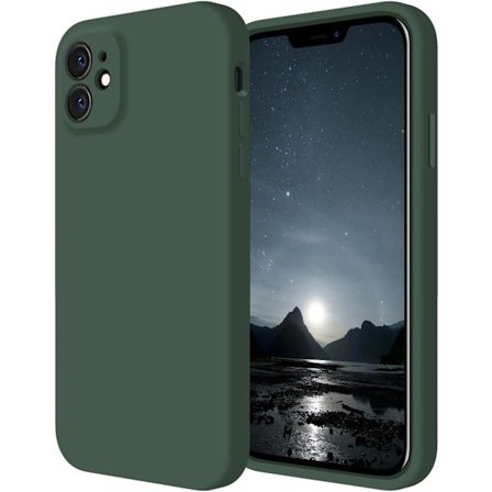 Designet til iPhone 11 Etui, Silikon [Kantede Kanter] & [Kamera Beskyttelse] Opgraderet Telefon Etui med Blød Anti-Ridse