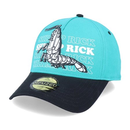 Difuzed - Verde adjustable Boné - Rick & Morty Shrimp Teal/Black Adjustable @ Hatstore