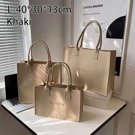 1kpl Huopalaukku Olkalaukku KHAKI LARGE KHAKI LARGE
