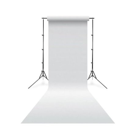 Falcon Eyes studio taustapaperi 01 Arctic valkoinen 1.35x11 m