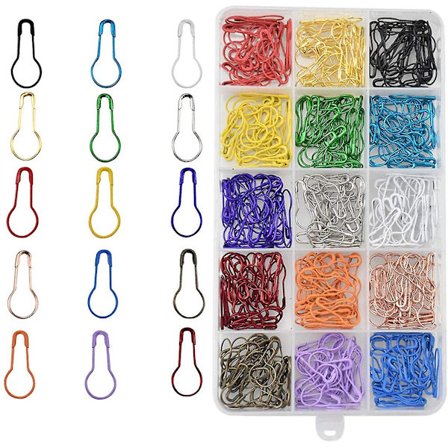 Sikkerhedsnåle Pære 450 Stykker 15 Farver Lille Metalnål Græskar Lille Kalebas Nåle