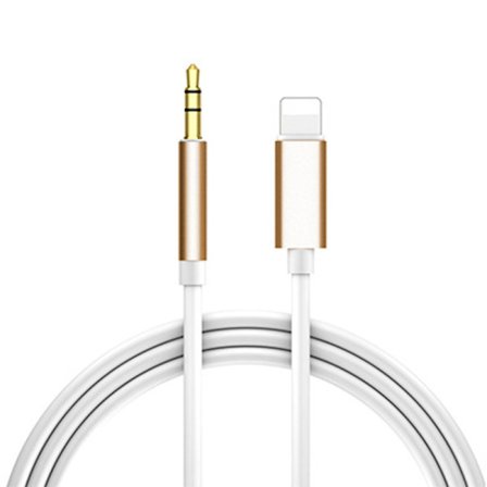 Aux-kabel til iPhone - Aux-kabel til bil - Apple til 3,5 mm Aux-kabel - 2m