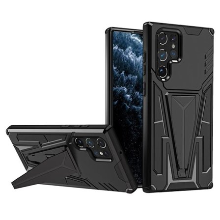 V-Shaped Kickstand Skal Galaxy S22 Plus - Svart