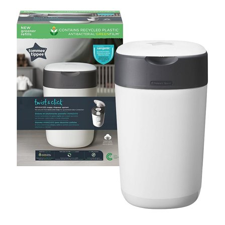 Tommee Tippee Sangenic Twist & Click Blespand Hvid, 1 stk., Børn & Forældre, Pusletid, Blespande- Og Poser