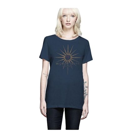 Chris Cornell Dam/Kvinnor Higher Truth T-Shirt M Marinblå