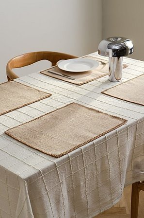 Jotex - Placemat 4 Stuks Natuur Natuur - FATIMA - Koop Placemats bij Jotex