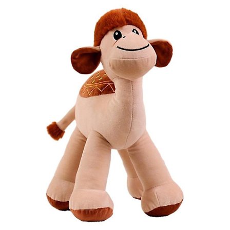 Kamel docka plyschleksak simulerad alpacka kudde söt trasa docka barn docka födelsedagspresent för kvinnor (mjölktefärg)