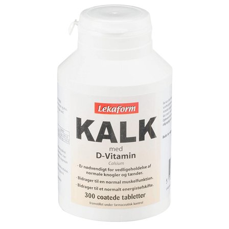 Lekaform Kalk med D-vitamin 300 tabl, Helse & Madvarer, Mineraler, Kalk