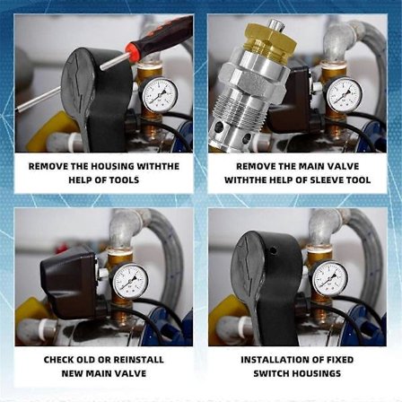 2 Set 235014 PrimeSpray Ventil, Dräneringsventil Ersättning för 210 230 390 395 490 495 595 3400 Färgspruta