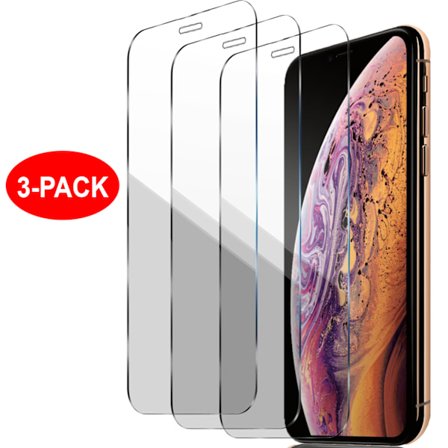3-Pack - iPhone Xs Max / 11 Pro Max - Härdat Glas Skärmskydd