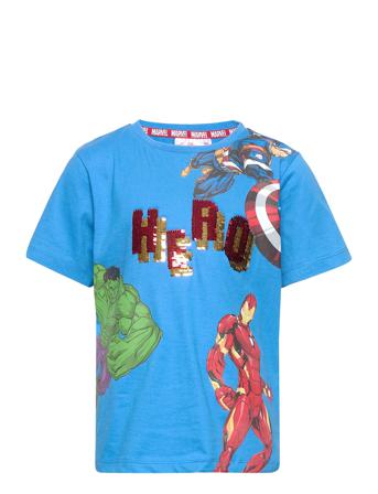 Short-Sleeved T-Shirt T-shirts Short-sleeved Monivärinen/Kuvioitu Marvel