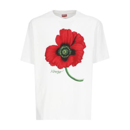Kenzo, T-shirt Wit, Heren, Maat:S,Katoen,print