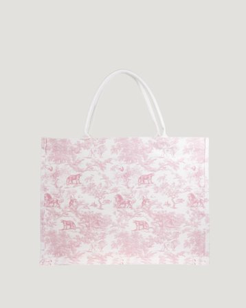 Dark Department Canvas Tote Large Rosa Accessoarer Pige - Kids Brand Store