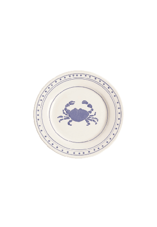 Pick A Poppy Crab Assiett - 22 Cm Glas & porslin