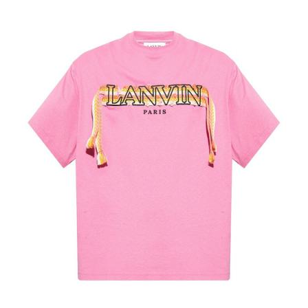 Lanvin Logo T-shirt Pink, Herre T-shirts