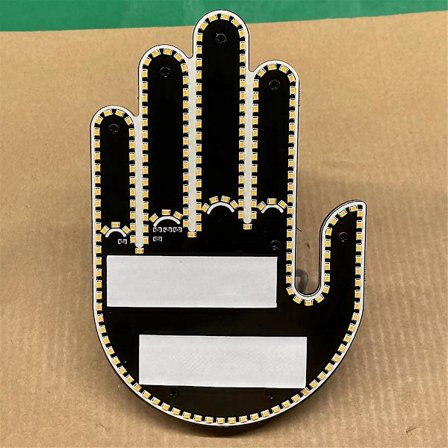 Sjov Bil Fingerlys med Fjernbetjening Road Rage Skilte Finger Gesture Lys Led Gesture Display Lampe Bil Interaktivt Lys