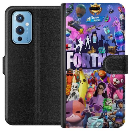 Yhteensopiva Lompakkokotelo OnePlus 9 Fortnite kollaasi Victory Royale hahmot skins aarteet värikäs Fortnite pelaamisen suunnittelu