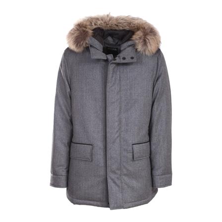 Z Zegna, Winter Jackets Grijs, Heren, Maat:L