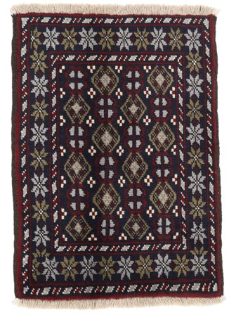 Hand Knotted Persian Baluch Rug 62X85 Black/Brown