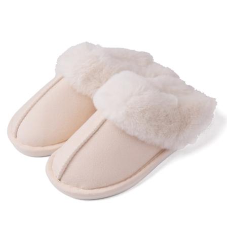 Talviset pehme t naisten tossut Tasaiset sis tossut Liukumattomat kermanvalkoiset 40-41 (fits 38-39) creamy-white