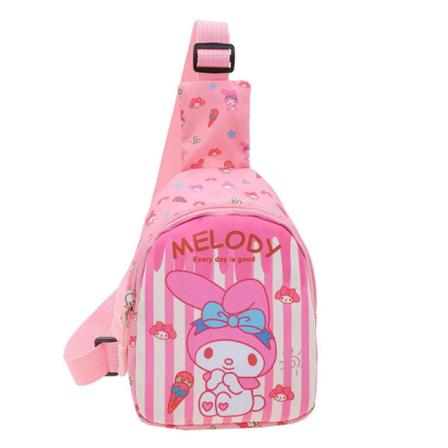 Cinnamoroll Bröst väska Kawaii Crossbody väskor Kuromi My Melody Messenger Skulder Handväska för Kvinnor Resor Sport leksaker