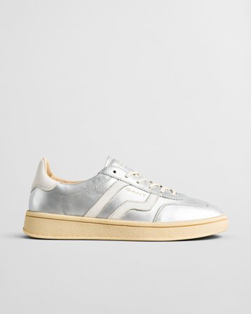 GANT Damen Cuzima Sneaker aus Metallic-Leder (37) Weiß