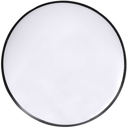 30 cm bredt buet sikkerhetsspeil for innendørs innbrudd konveks utendørs trafikkspeil (svart)